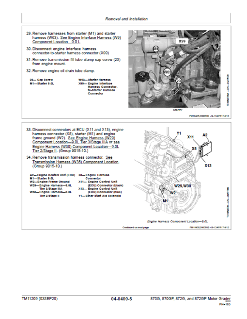 John Deere 870G, 870GP, 872G, 872GP Grader Technical Manual (S.N - 634753 ) - Image 4