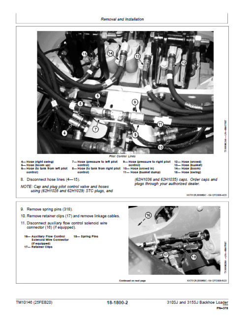 John Deere 315SJ Backhoe Loader Repair Technical Manual (S.N before - BE315SJ300868 ) - Image 4