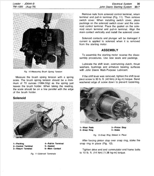 John Deere 644B Loader Repair Technical Manual (TM1095 and TM3202) - Image 5