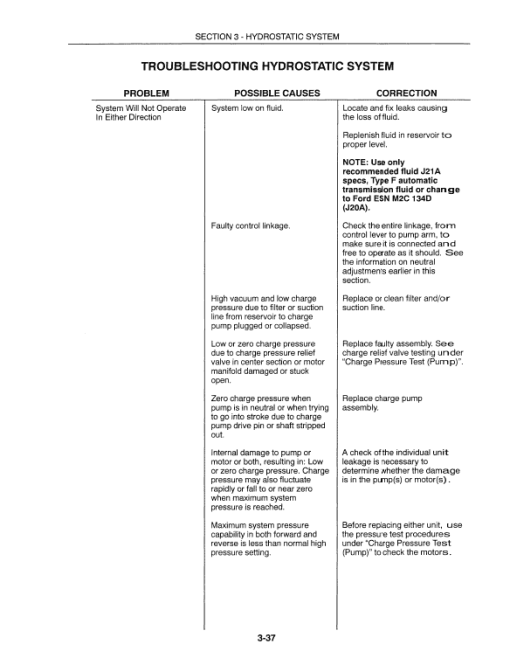 New Holland 2450, 2550 Tractor Service Manual - Image 4