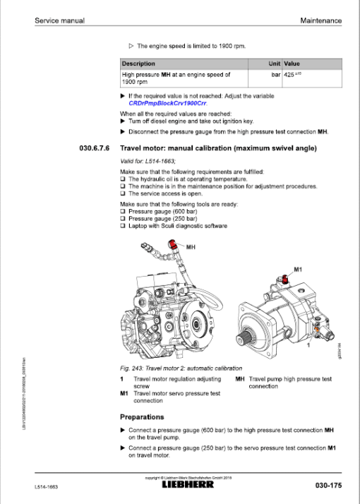 Liebherr L514 Type 1663 Wheel Loader Service Manual - Image 4