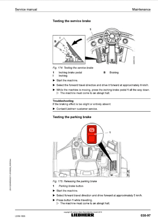 Liebherr L518 Type 1655 Wheel Loader Service Manual - Image 4