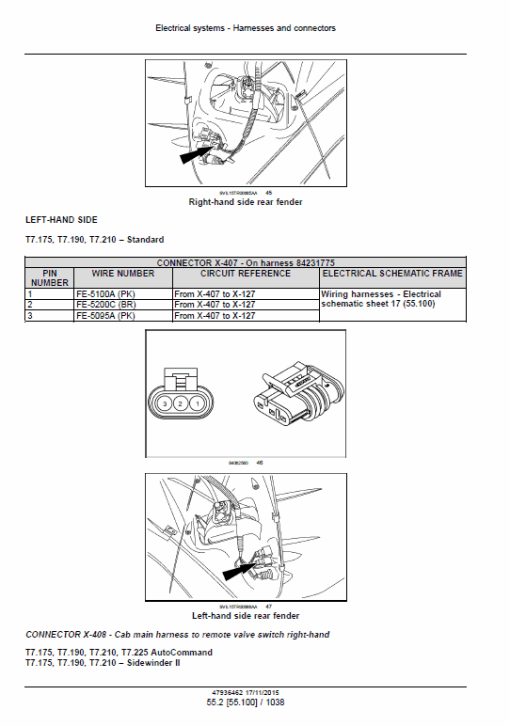 New Holland T7.175, T7.190, T7.210, T7.225 Tractor Service Manual - Image 4