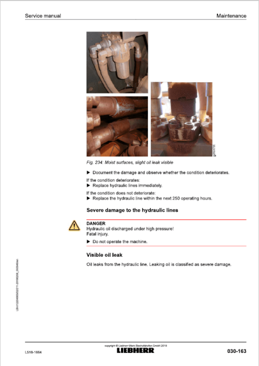 Liebherr L518 Type 1664 Wheel Loader Service Manual - Image 4