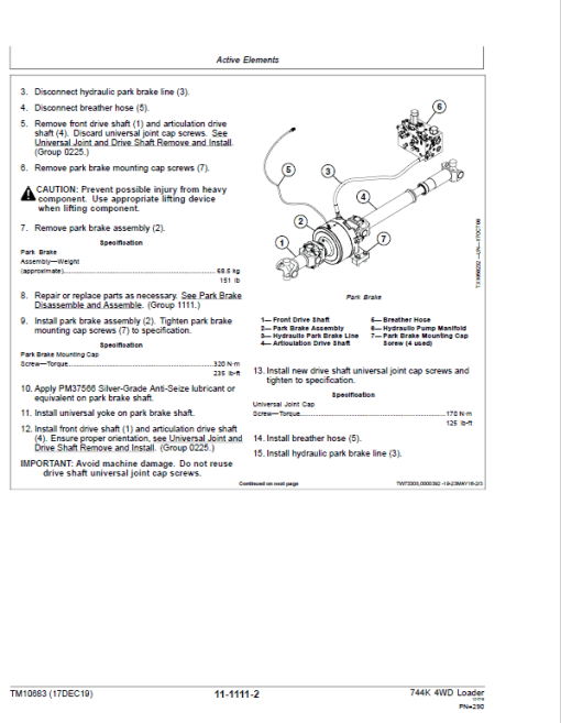 John Deere 744K 4WD Engine T3 & S2 Loader Technical Manual (S.N before - 632967 ) - Image 4