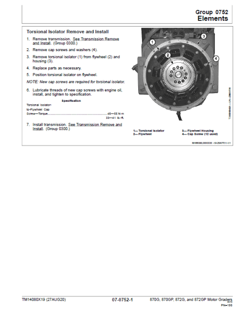 John Deere 870G, 870GP, 872G, 872GP Grader Technical Manual (S.N 680878 - 680877 ) - Image 4