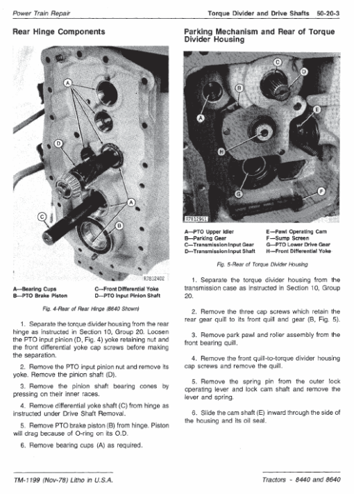 John Deere 8440, 8460 Tractor Repair Technical Manual (TM1199) - Image 4