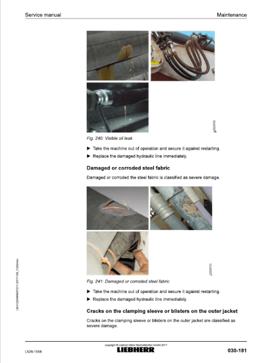 Liebherr L526 Type 1558 Wheel Loader Service Manual - Image 4