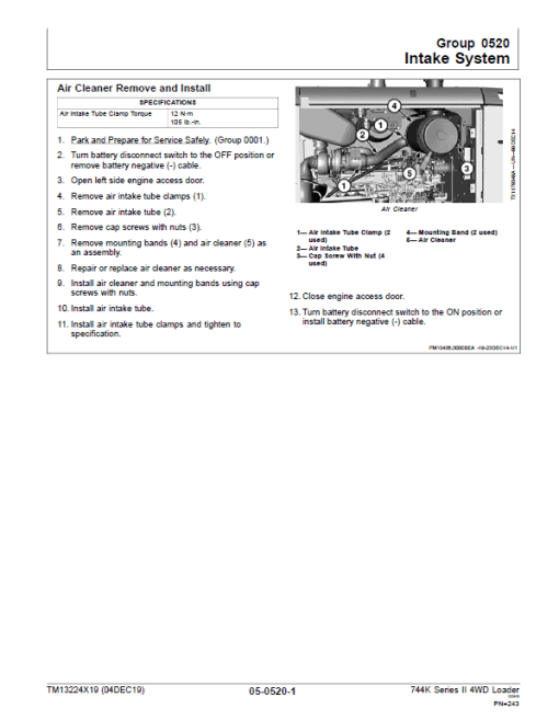 John Deere 744K 4WD Series II Loader Technical Manual (S.N after F664578 -) - Image 4