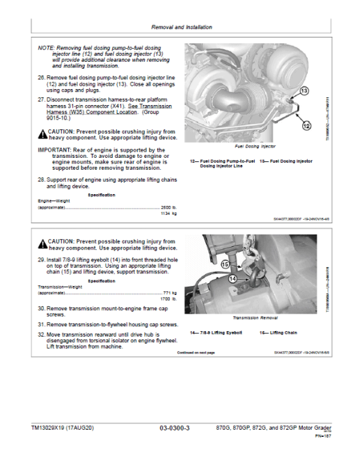 John Deere 870G, 870GP, 872G, 872GP Grader Technical Manual (S.N F656526 -F678817) - Image 4