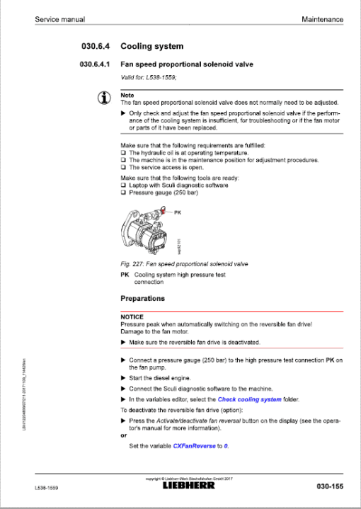 Liebherr L538 Type 1559 Wheel Loader Service Manual - Image 4