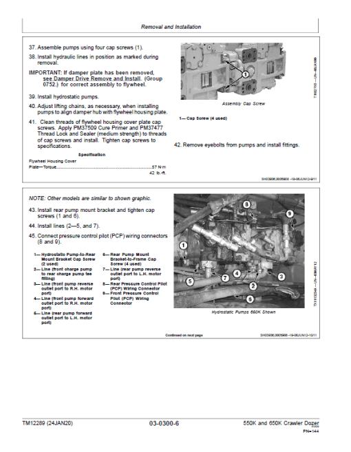 John Deere 550K, 650K Crawler Dozer Technical Manual (SN. from E216396-E275533) - Image 4