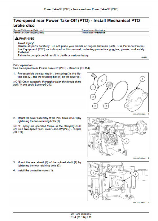 Case Farmall 75C Efficient Power Tractor Service Manual - Image 4