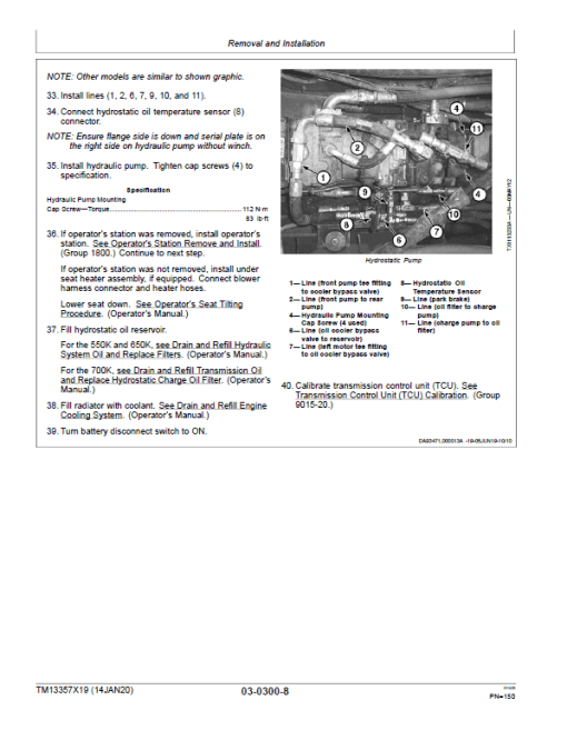 John Deere 550K, 650K Crawler Dozer Technical Manual (SN. from F275977-F303907) - Image 4