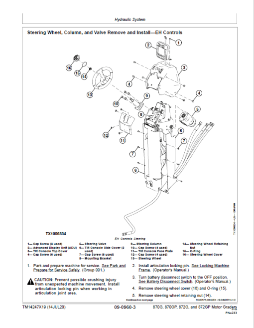 John Deere 870G, 870GP, 872G, 872GP Grader Technical Manual (S.N F680878 & L700954 - ) - Image 4