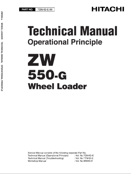 Hitachi ZW550, ZW550-G Wheel Loader Service Repair Manual - Image 3