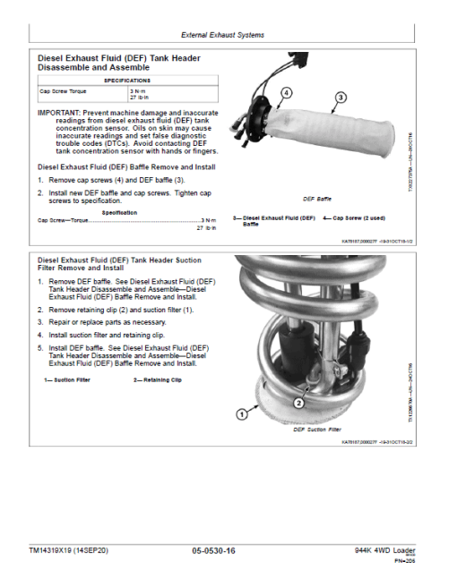 John Deere 944K Hydrid 4WD Loader Technical Manual ( S.N F690605 - F703599 & after L703600) - Image 4