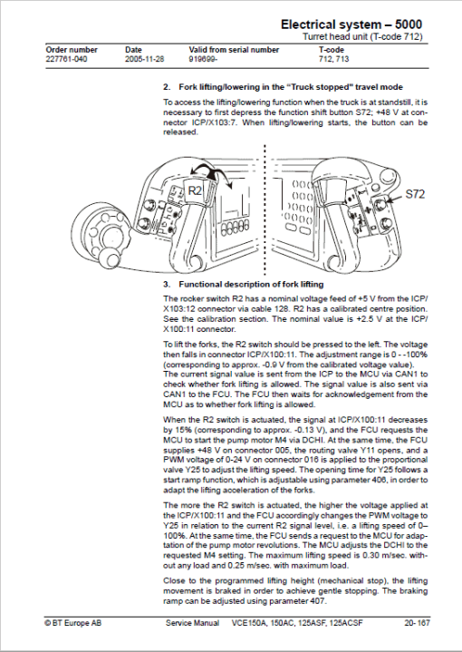 BT VCE150A, VCE150AC, VCE125ASF, VCE125ACSF, C15 Vector Truck Manual - Image 4