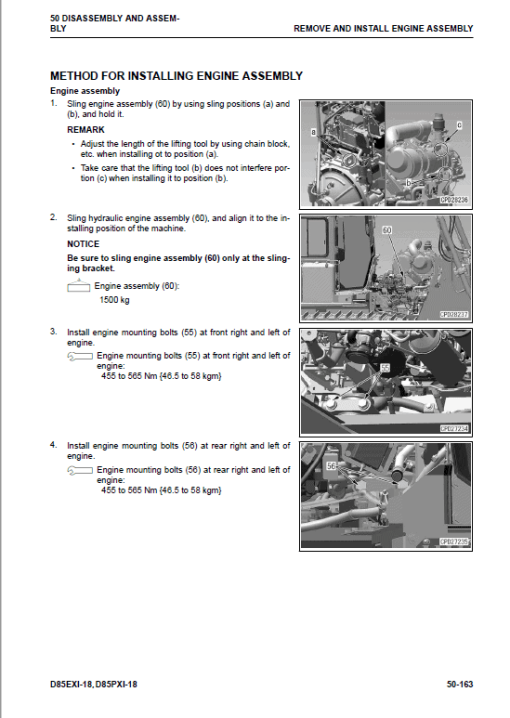 Komatsu D85EXi-18, D85PXi-18 Dozer Service Manual - Image 4