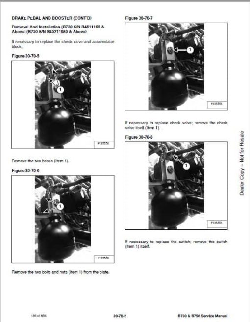 Bobcat B730, B750 Loader Service Repair Manual - Image 4