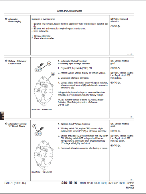 John Deere 9120, 9220, 9320 Tractors Repair Technical Manual - Image 4