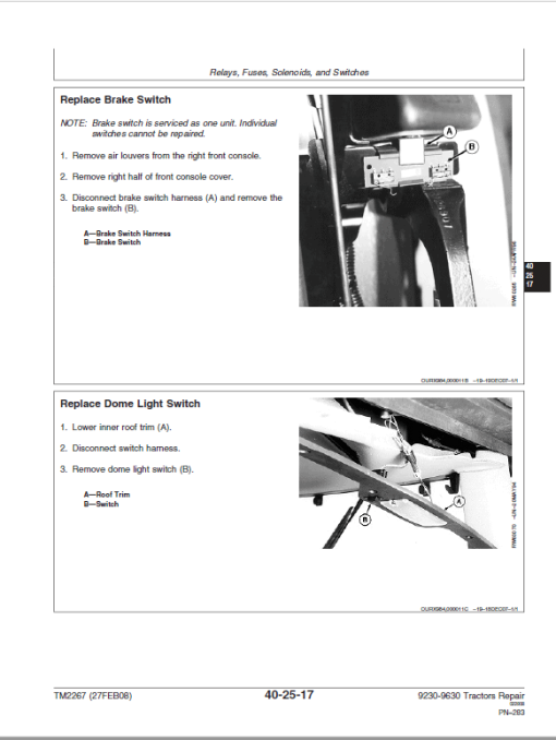 John Deere 9230, 9330, 9430, 9530, 9630 Tractors Repair Technical Manual - Image 4