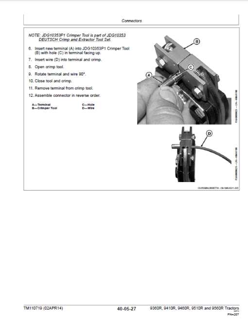 John Deere 9360R, 9410R, 9460R, 9510R, 9560R Tractors Repair Manual - Image 4