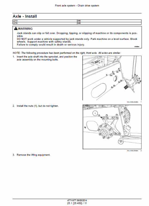 New Holland L213, L215, L216 SkidSteer Loader Service Manual - Image 4