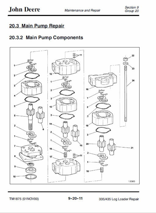 John Deere 335, 435 Log Loader Repair Technical Manual (TM1875) - Image 5