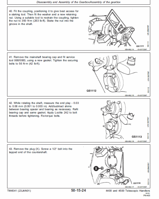 John Deere 4400 and 4500 Telescopic Handlers Technical Manual - Image 4