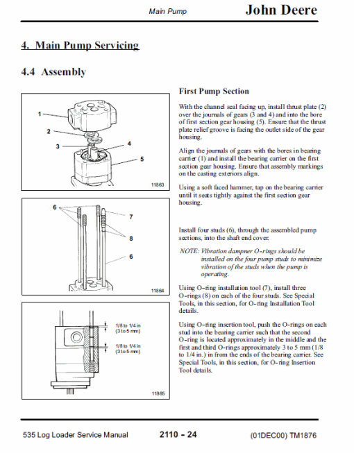 John Deere 535 Log Loader Repair Technical Manual (TM1876) - Image 5