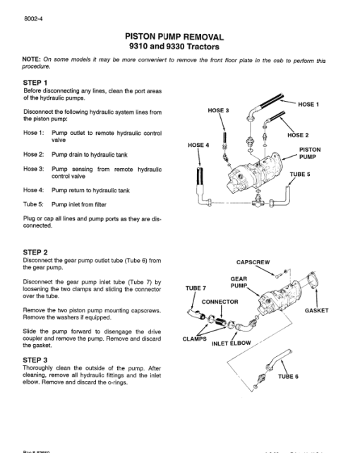 Case 9310, 9330 Tractor Service Manual - Image 4