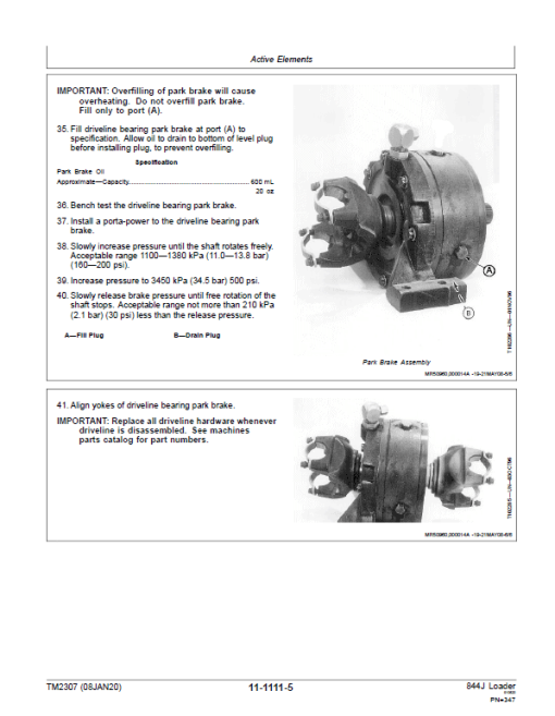 John Deere 844J Loader Repair Technical Manual - Image 4