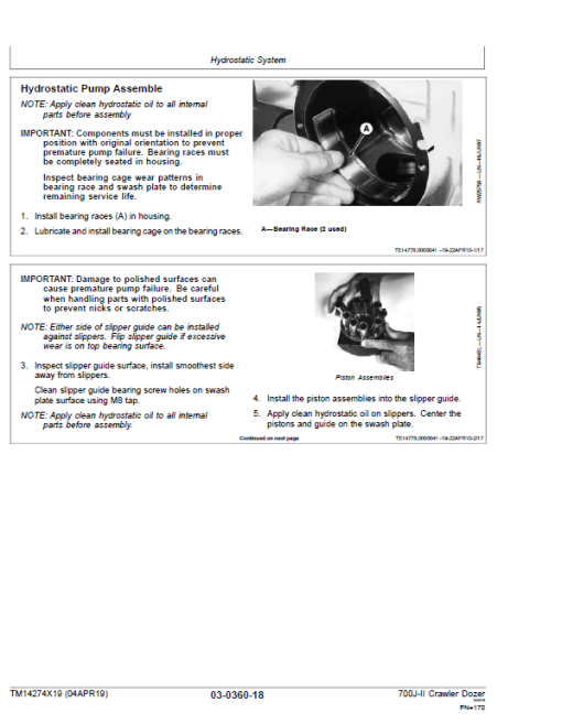 John Deere 700J-II Crawler Dozer Technical Manual (SN. from D000001 - D306725) - Image 4