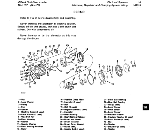 John Deere 24A Skid-Steer Loader Repair Technical Manual (TM1157) - Image 5