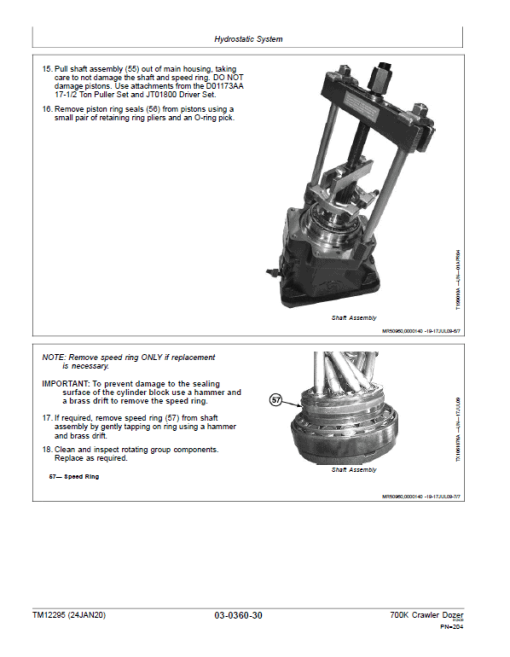 John Deere 700K Crawler Dozer Technical Manual (SN. from E217278-E275435) - Image 3