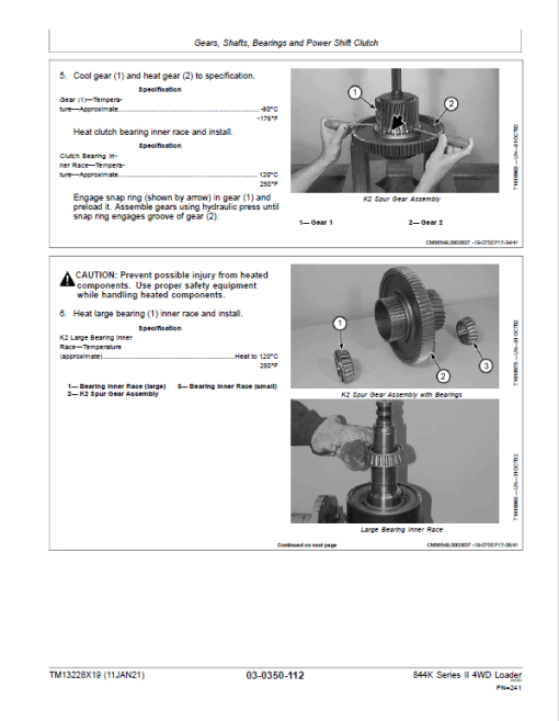 John Deere 844K 4WD Series II Loader Technical Manual (S.N after F664098 -) - Image 4