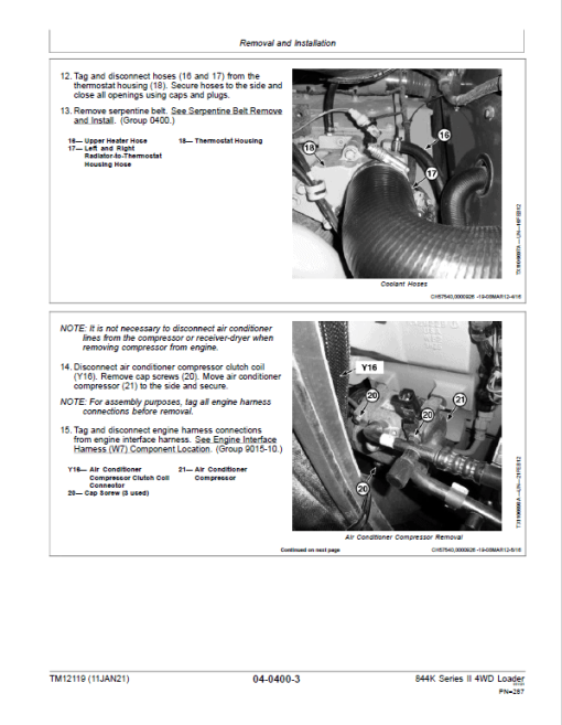 John Deere 844K-II 4WD Engine (iT4) Loader Technical Manual (S.N E645194 - E664097) - Image 4