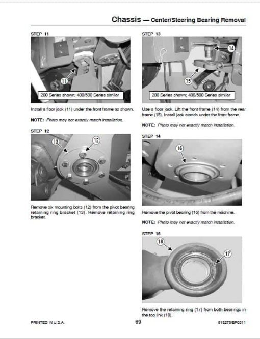 Gehl AL 540 Articulated Loader Repair Service Manual - Image 4