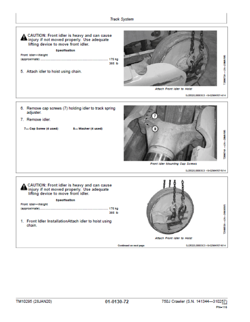 John Deere 750J Crawler Dozer Technical Manual (SN. from D219963-D310257) - Image 3
