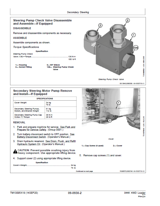 John Deere 944K 4WD Loader Repair Technical Manual (S.N E669456 - E690604) - Image 4