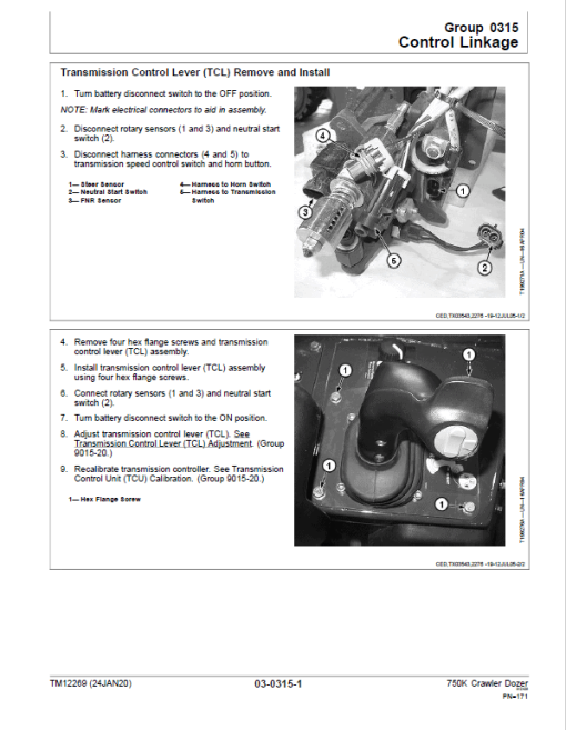 John Deere 750K Crawler Dozer Technical Manual (SN. from E216966 - E270478) - Image 4