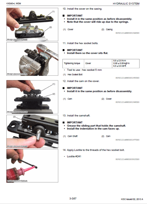 Kubota KX040-4 Excavator Workshop Service Manual - Image 4