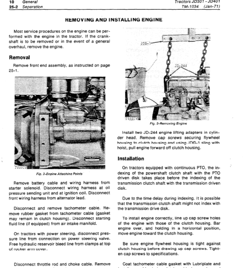 John Deere 301, 401 Tractors and Loaders Technical Manual (TM1034) - Image 5