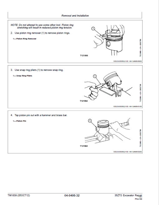 John Deere 35ZTS Excavator Repair Technical Manual - Image 4