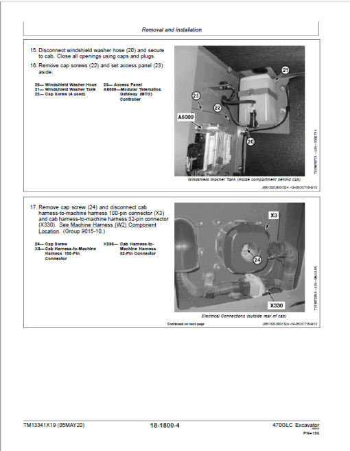 John Deere 470GLC Excavator Repair Technical Manual (S.N after F235001 - ) - Image 4