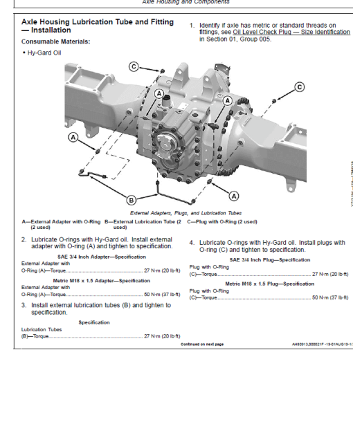 John Deere TeamMate V 1500 Series Outboard Planetary Axles Component Technical Manual (CTM115319) - Image 3