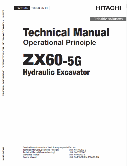 Hitachi ZX60-5G Excavator Service Repair Manual - Image 3