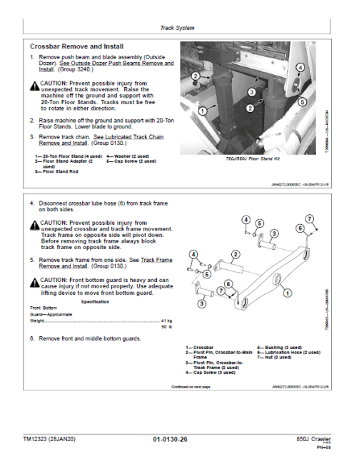 John Deere 850J with Engine 6068HT090 Crawler Dozer Technical Manual - Image 2