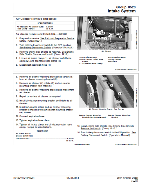 John Deere 850K Crawler Dozer Technical Manual (SN. from E178122 - E271265) - Image 4